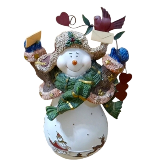 Home Interiors Winter Snow Pals Christmas Snowman Holiday Decor Vintage - Picture 1 of 8